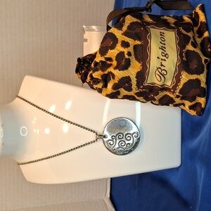 Brighton silver disc necklace 18"